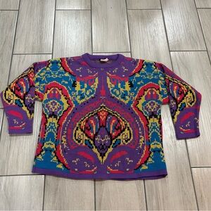 Fortune Knits Inc Made In USA Womens Vintage Sweater 

Size Large 

21x25